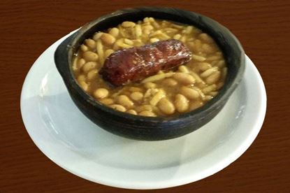 Imagen de POROTOS CON RIENDA Y LONGANIZA